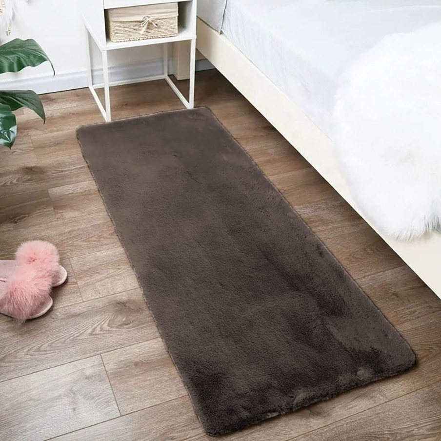 Rabbit Fur Runner Rug – 2x5 ft (4 Colours) - WOVEN GALLERY
