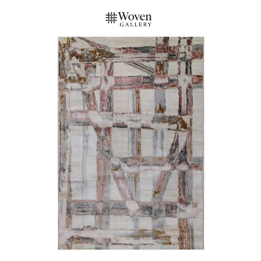 COBALT/WALNUT CARPET - WOVEN GALLERY