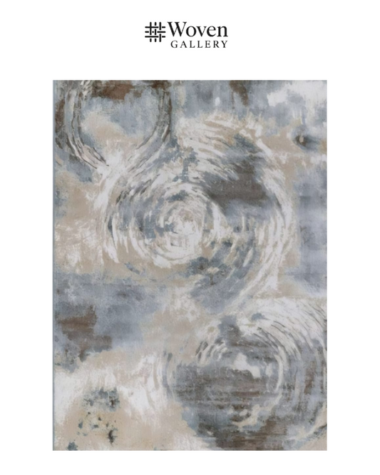 LIGHT BLUE/BEIGE CARPET