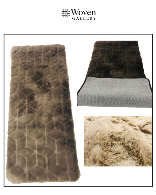 Diamond Pattern Runner Rug - WOVEN GALLERY
