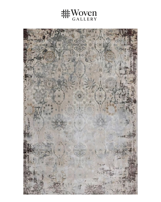 BEIGE/MAROON CARPET - WOVEN GALLERY