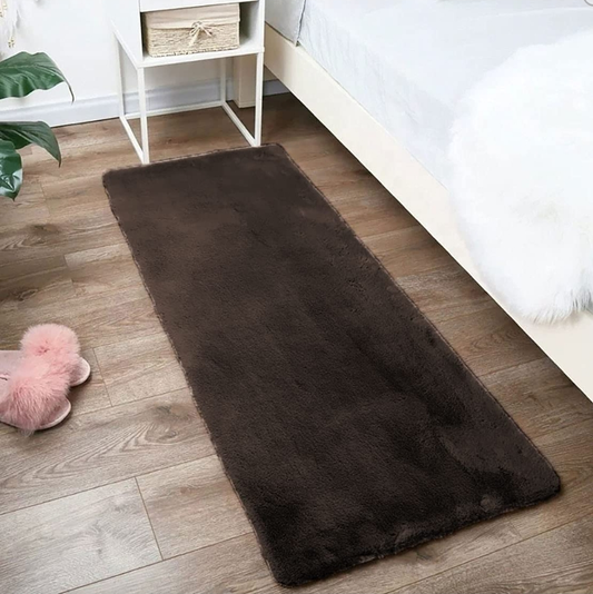 Rabbit Fur Runner Rug – 2x5 ft (4 Colours) - WOVEN GALLERY